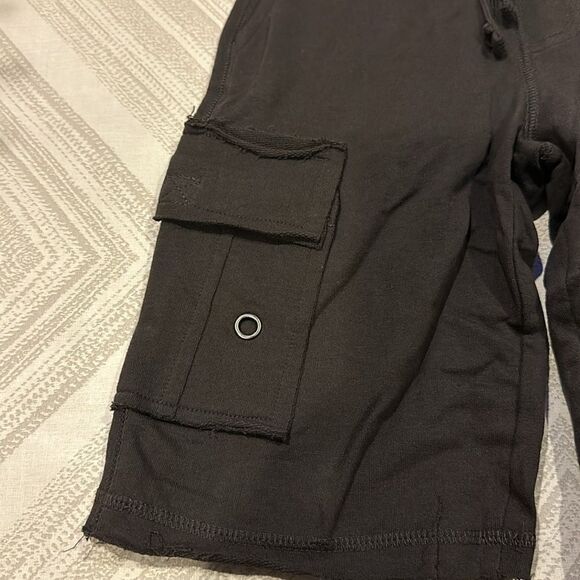 Mish Boys Dark Grey Cargo Sweat Shorts - Picture 2 of 6